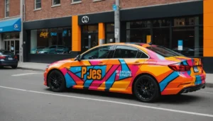 flocage pub voiture