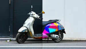 covering scooter